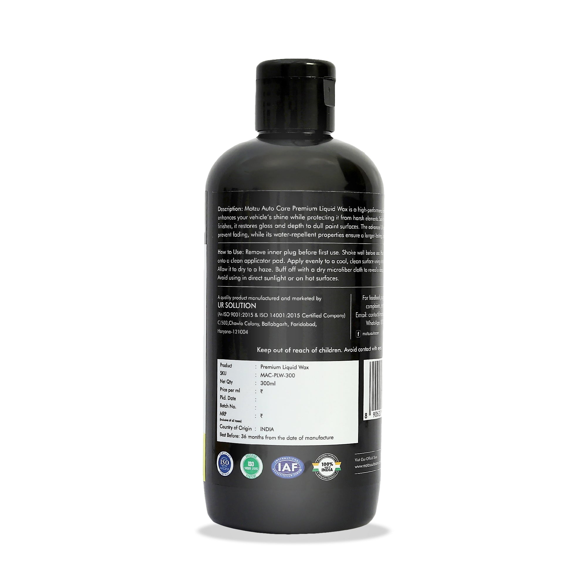 Premium Liquid Wax – Motzu Auto Care™